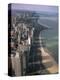 View North Along Shore of Lake Michigan from John Hancock Center, Chicago, Illinois, USA-Jenny Pate-Premier Image Canvas