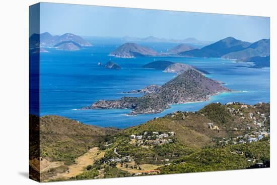 View north from Mountain Top on St. Thomas Island, U.S. Virgin Islands, Leeward Islands-Tony Waltham-Premier Image Canvas