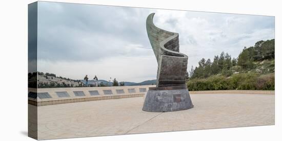 View of 9/11 Living Memorial Plaza, Arazim Valley, Ramot, Jerusalem, Israel-null-Premier Image Canvas