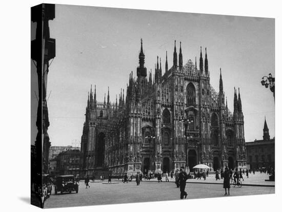 View of a Cathedral in the City of Milan-Carl Mydans-Premier Image Canvas