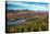 View of a lake from Goodnow Mountain, Adirondack Mountains State Park, New York State, USA-null-Premier Image Canvas