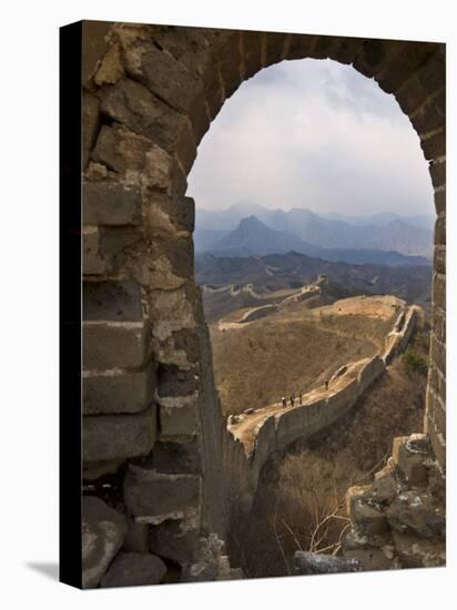 View of a Section of the Great Wall, Between Jinshanling and Simatai Near Beijing-John Woodworth-Premier Image Canvas