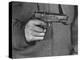 View of a Soldier Holding a US Army Colt Automatic .45 Caliber Pistol-William Vandivert-Premier Image Canvas