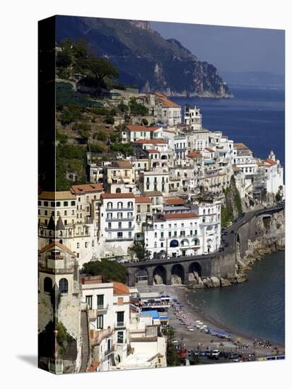 View of Amalfi From the Coast, Amalfi Coast, Campania, Italy, Europe-Olivier Goujon-Premier Image Canvas