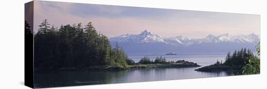 View of an Alaskan Ferry on a Lake, Lynn Canal, Juneau, Alaska, USA-null-Premier Image Canvas