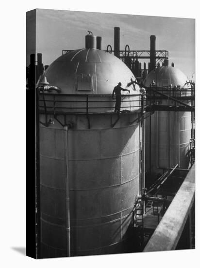 View of an Installation at a Texaco Oil Refinery-Margaret Bourke-White-Premier Image Canvas