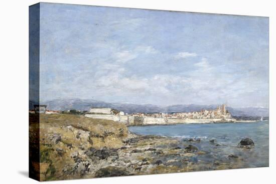 View of Antibes, 1893 (Oil on Canvas)-Eugene Louis Boudin-Premier Image Canvas