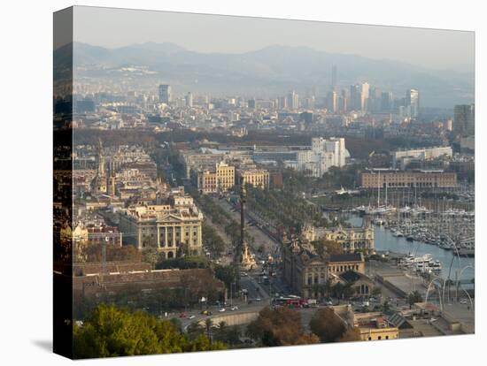 View of Barcelona from Mirador del Alcade, Barcelona, Catalunya (Catalonia) (Cataluna), Spain-Nico Tondini-Premier Image Canvas