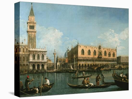 View of Basin of St Marks Square, Venice-Canaletto-Premier Image Canvas