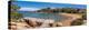 View of beach and whitewashed villas of Porto Rafael, Sardinia, Italy, Mediterranean, Europe-Frank Fell-Premier Image Canvas