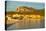 View of beach at sunset in Golfo Aranci, Sardinia, Italy, Mediterranean, Europe-Frank Fell-Premier Image Canvas