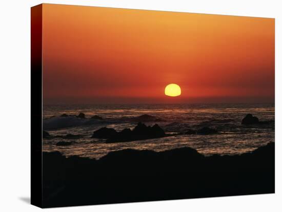 View of Beach at Sunset, Pacific Grove, Monterey Peninsula, California, USA-Stuart Westmorland-Premier Image Canvas