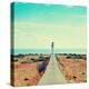 View of Beacon Far De Barbaria in Formentera, Balearic Islands, Spain, with a Retro Effect-nito-Premier Image Canvas