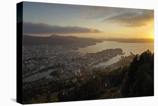 View of Bergen from Mount Floyen, Bergen, Hordaland, Norway, Scandinavia, Europe-Gary Cook-Premier Image Canvas