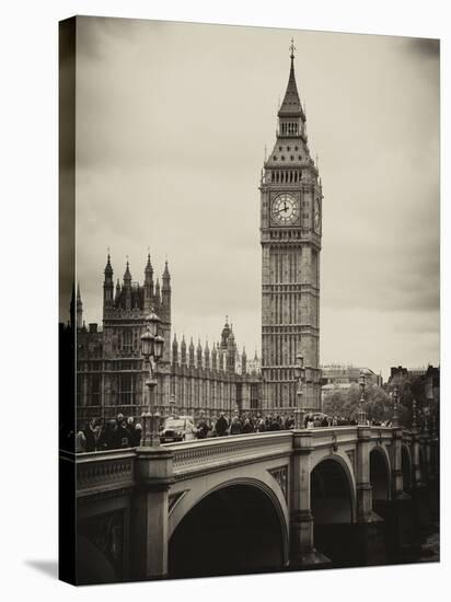 View of Big Ben from across the Westminster Bridge - London - UK - England - United Kingdom-Philippe Hugonnard-Premier Image Canvas