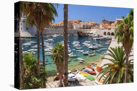 View of boats in Old Port, Dalmatian Coast, Adriatic Sea, Croatia, Eastern Europe.-Tom Haseltine-Premier Image Canvas