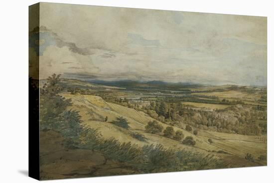 View of Bodenham and the Malvern Hills, Herefordshire-John Varley-Premier Image Canvas