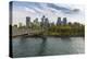 View of Bow River and Downtown from Sunnyside Bank Park, Calgary, Alberta, Canada, North America-Frank Fell-Premier Image Canvas