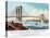 View of Brooklyn Bridge-Currier & Ives-Premier Image Canvas