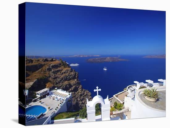 View of Caldera from Imerovigli, Santorini, Cyclades, Greek Islands, Greece, Europe-Sakis Papadopoulos-Premier Image Canvas