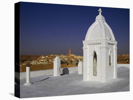 View of Catholic Mission, Ghardaia, M'Zab Valley-null-Premier Image Canvas