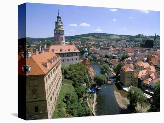 View of Cesky Krumlov from Castle, Cesky Krumlov, Czech Republic-Jane Sweeney-Premier Image Canvas