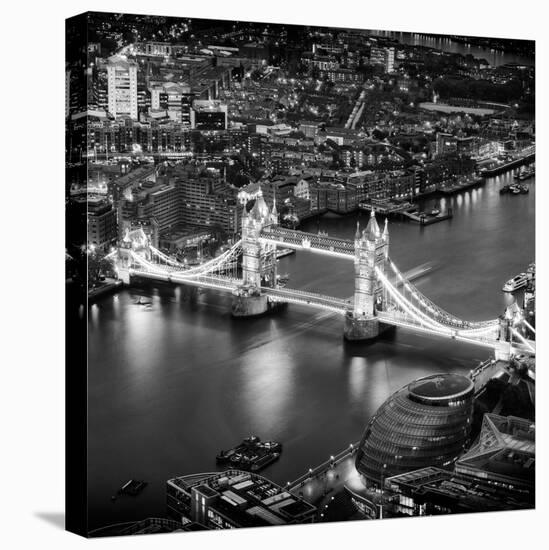 View of City of London with the Tower Bridge at Night - London - UK - England - United Kingdom-Philippe Hugonnard-Premier Image Canvas