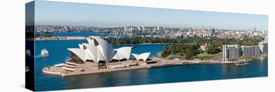 View of City, Sydney Opera House, Circular Quay, Sydney Harbor, Sydney, New South Wales, Australia-null-Premier Image Canvas