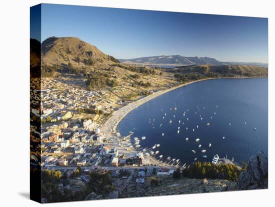 View of Copacabana, Lake Titicaca, Bolivia-Ian Trower-Premier Image Canvas