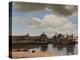 View of Delft, 1660-1661, by Johannes Vermeer, 1632-1675, Dutch painting,-Johannes Vermeer-Stretched Canvas