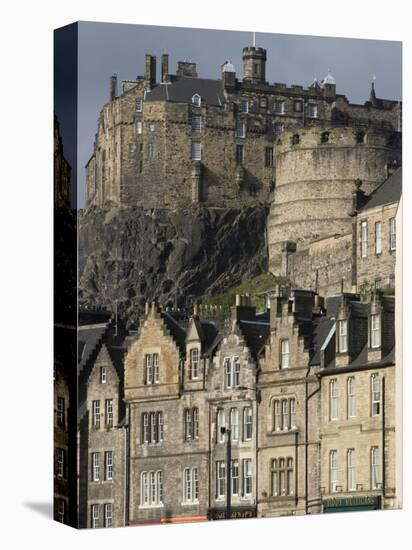 View of Edinburgh Castle from Grassmarket, Edinburgh, Lothian, Scotland, United Kingdom, Europe-Ethel Davies-Premier Image Canvas