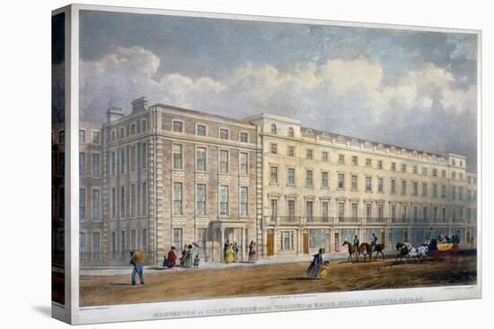 View of Eight Houses in Brook Street, Westminster, London, C1840-George Hawkins-Premier Image Canvas