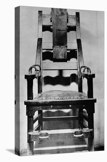 View of Empty Electric Chair-null-Premier Image Canvas