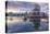 View of False Creek and Vancouver skyline, including World of Science Dome, Vancouver, British Colu-Frank Fell-Premier Image Canvas