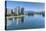 View of False Creek from Cambie Street Bridge and Vancouver skyline, Vancouver, British Columbia, C-Frank Fell-Premier Image Canvas