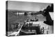 View of Ferry Landing, Mt. Rainier from Point Defiance - Tacoma, WA-Lantern Press-Stretched Canvas