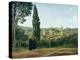 View of Florence from the Boboli Gardens-Jean-Baptiste-Camille Corot-Stretched Canvas