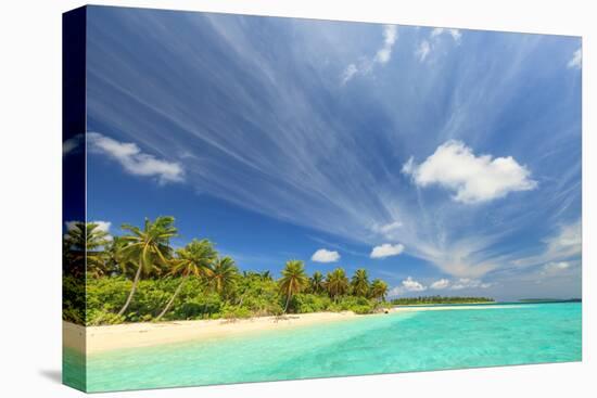 View of Funadoo Island from Funadovilligilli Island, Southern Maldives-Stuart Westmorland-Premier Image Canvas