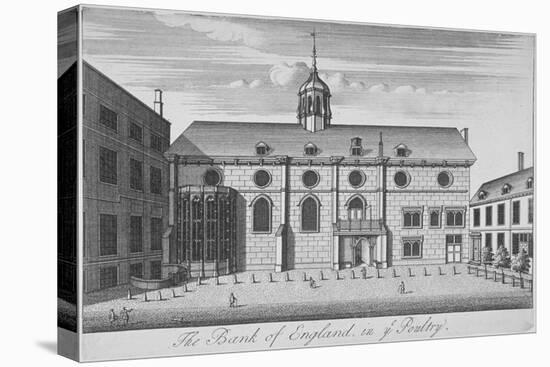 View of Grocers' Hall at Time it Housed Bank of England, City of London, 1730-null-Premier Image Canvas