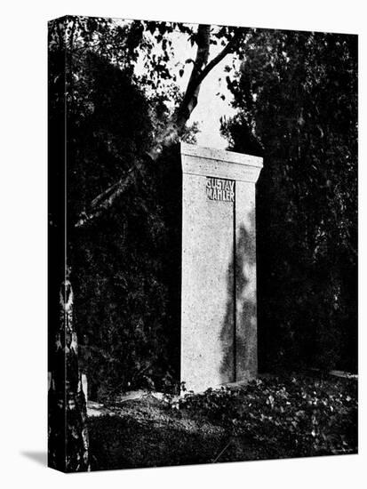 View of Gustav Mahler's Gravestone-null-Premier Image Canvas