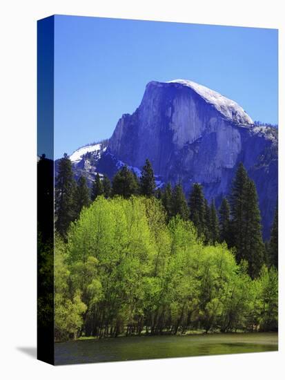 View of Half Dome Rock and Merced River, Yosemite National Park, California, Usa-Dennis Flaherty-Premier Image Canvas