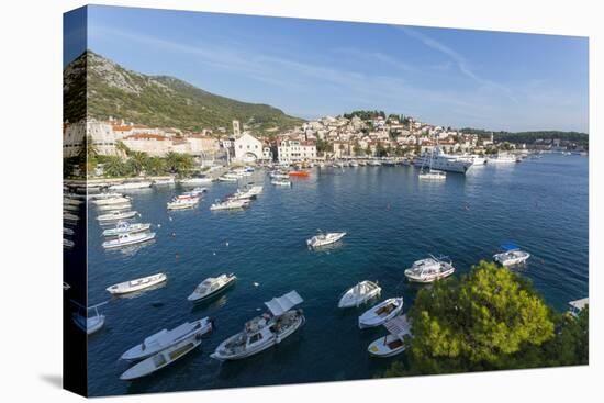 View of Harbour, Hvar Island, Dalmatia, Croatia, Europe-Frank Fell-Premier Image Canvas