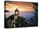 View of Heceta Head Lighthouse at Sunset, Oregon, USA-Stuart Westmorland-Premier Image Canvas