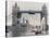 View of HMS London Sailing Beneath Tower Bridge, London, 1988-null-Premier Image Canvas