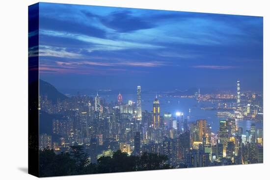 View of Hong Kong from Jardine's Lookout at Sunset, Hong Kong, China, Asia-Ian Trower-Premier Image Canvas