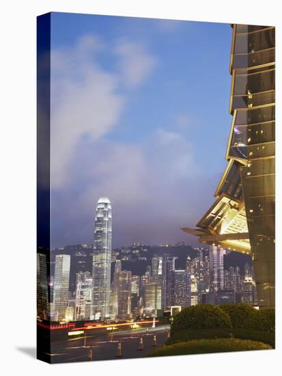 View of Hong Kong Island Skyline from Icc, Hong Kong, China-Ian Trower-Premier Image Canvas