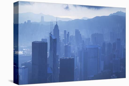 View of Hong Kong Island Skyline, Hong Kong, China, Asia-Ian Trower-Premier Image Canvas