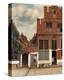 View of Houses in Delft, Known as The Little Street, c. 1658-Johannes Vermeer-Stretched Canvas