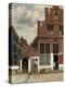 View of Houses in Delft, known as the Little Street-Johannes Vermeer-Stretched Canvas