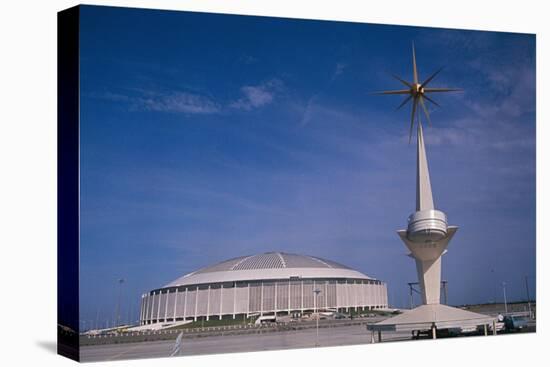 View of Houston Astrodome-null-Premier Image Canvas